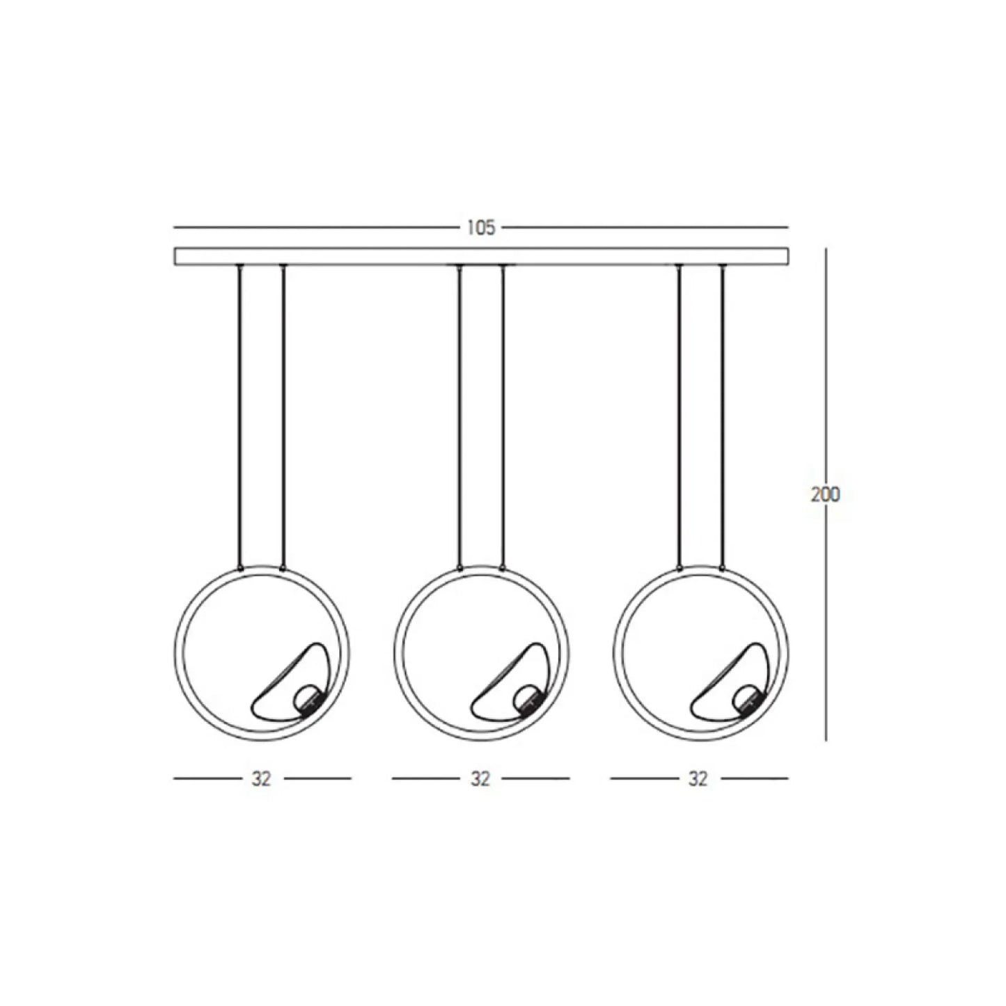 Lustră LED Auriu – Zambelis 23029