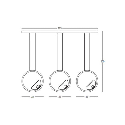 Lustră LED Auriu – Zambelis 23029