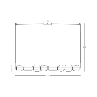 Lustră LED Șampanie - Auriu – Zambelis 23065