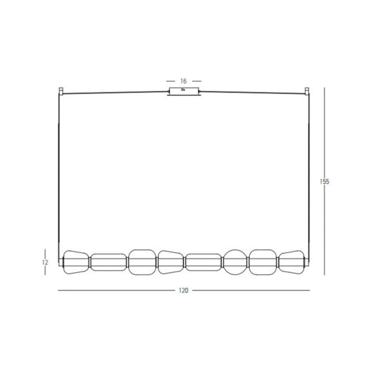 Lustră LED Șampanie - Auriu – Zambelis 23065
