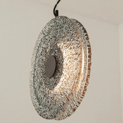 Pendul LED Sticlă Fumurie - Negru – Zambelis 23072