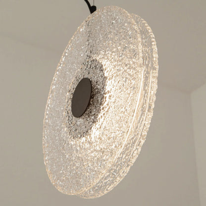 Pendul LED Sticlă Transparentă - Negru – Zambelis 23073