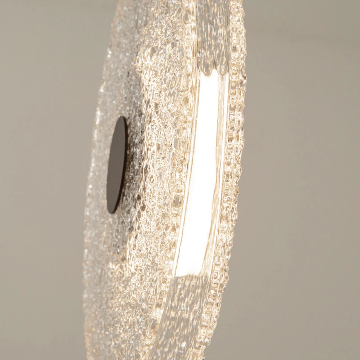 Pendul LED Sticlă Transparentă - Negru – Zambelis 23073