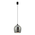 Pendul LED Sticlă Fumurie - Negru – Zambelis 23078