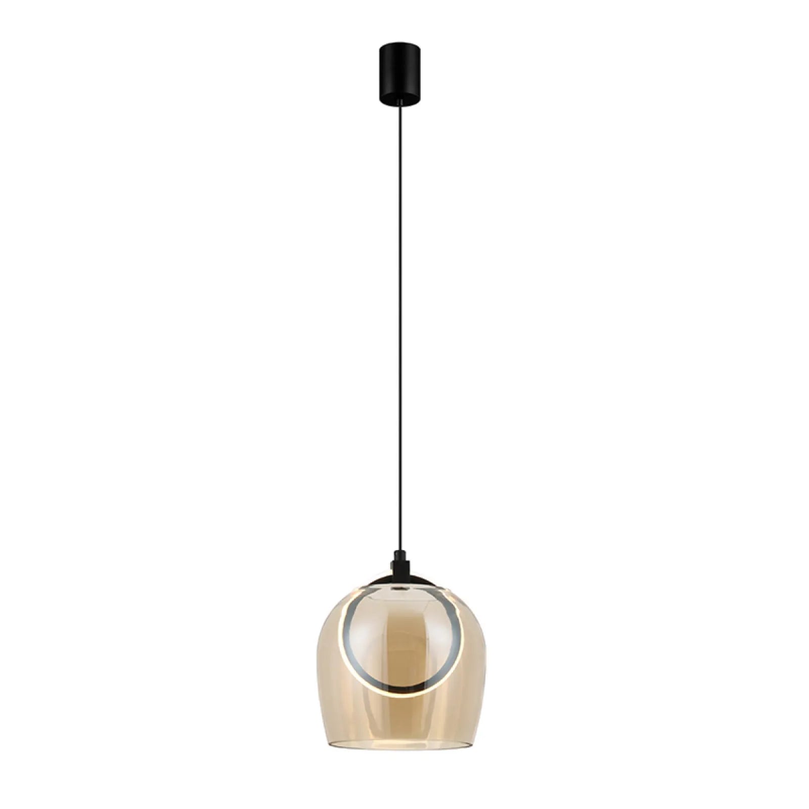 Pendul LED Șampanie - Negru – Zambelis 23079