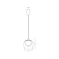 Pendul LED Șampanie - Negru – Zambelis 23079