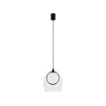 Pendul LED Sticlă Transparentă - Negru – Zambelis 23080