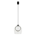Pendul LED Sticlă Transparentă - Negru – Zambelis 23080