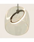 Pendul LED Sticlă Transparentă - Negru – Zambelis 23080