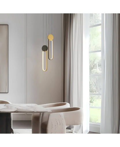 Pendul LED Auriu - Negru – Zambelis 23100