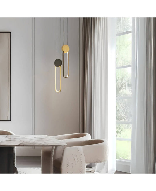 Pendul LED Auriu - Negru – Zambelis 23100