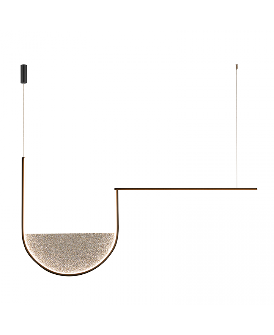 Lustră LED Negru - Gri – Zambelis 23170