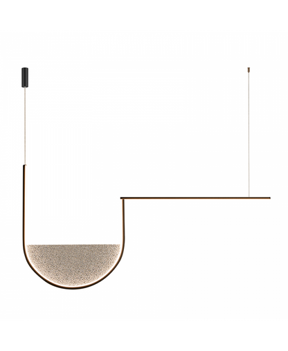 Lustră LED Negru - Gri – Zambelis 23170