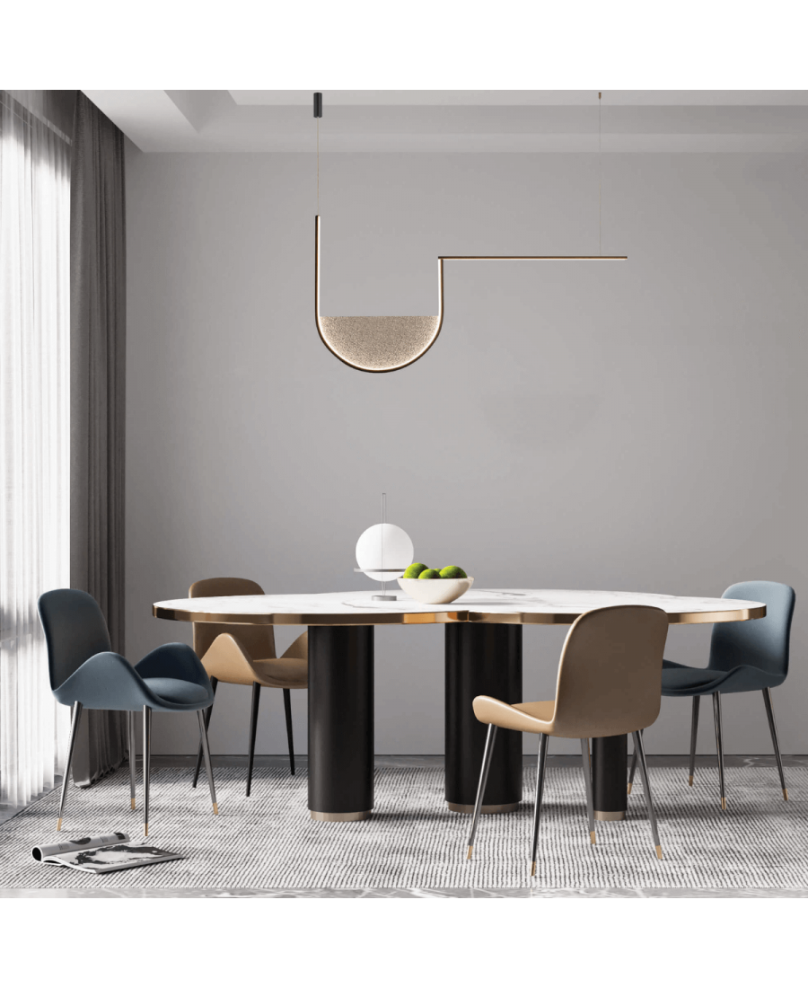 Lustră LED Negru - Gri – Zambelis 23170