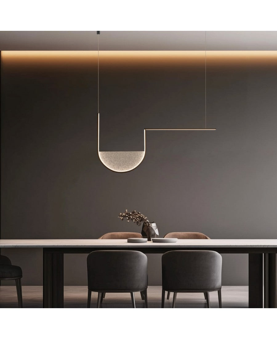 Lustră LED Negru - Gri – Zambelis 23170