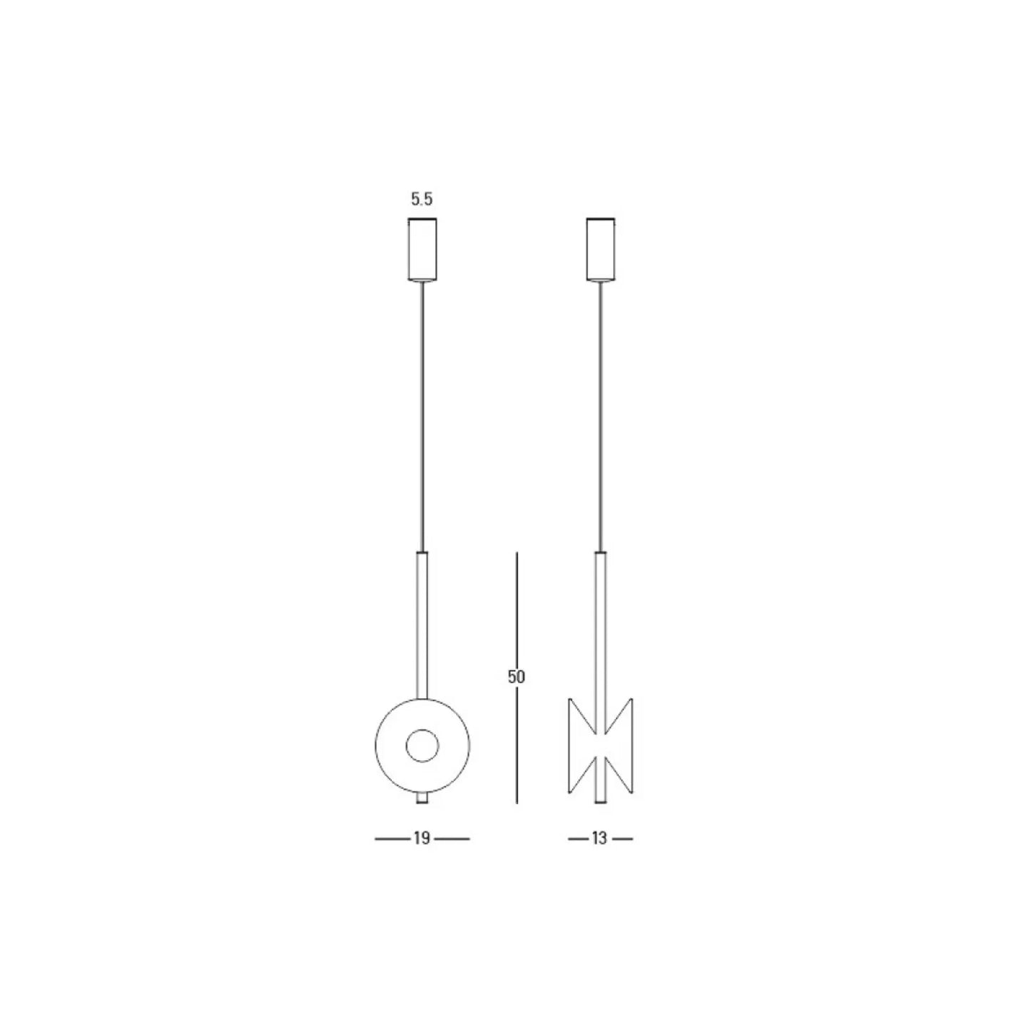 Pendul LED Gri - Maro – Zambelis 23176