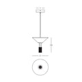Pendul LED Negru – Zambelis 23198