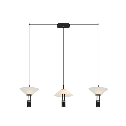 Lustră LED Negru – Zambelis 23202