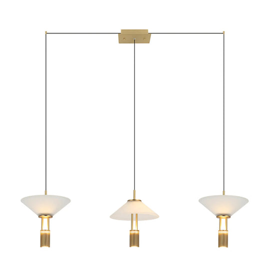 Lustră LED Auriu – Zambelis 23203