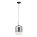 Pendul LED Sticlă Fumurie - Negru – Zambelis 23214