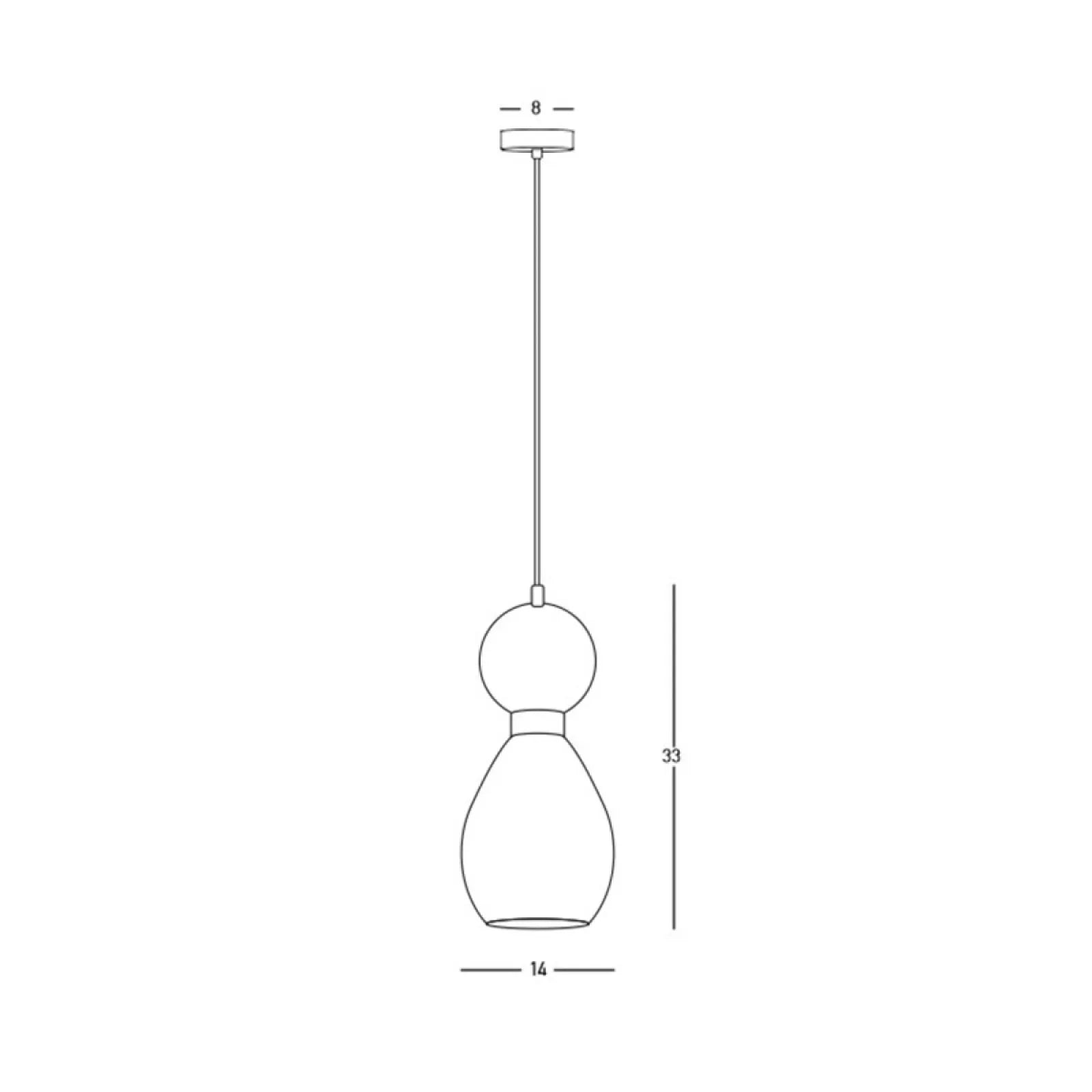 Pendul Negru Sablat - Alamă – Zambelis 23237
