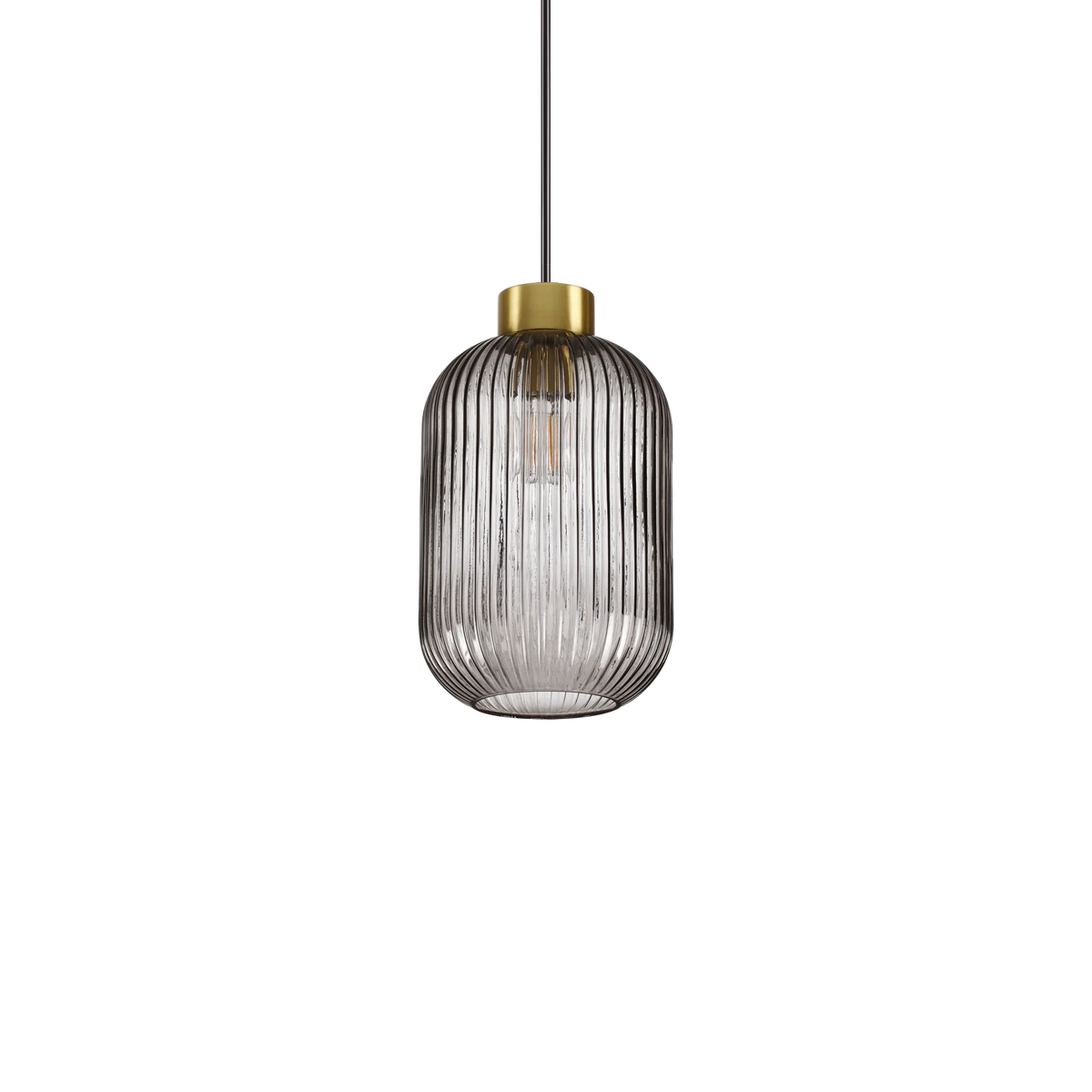 Suspensie MINT – sticlă art deco, gri sau verde - 237442