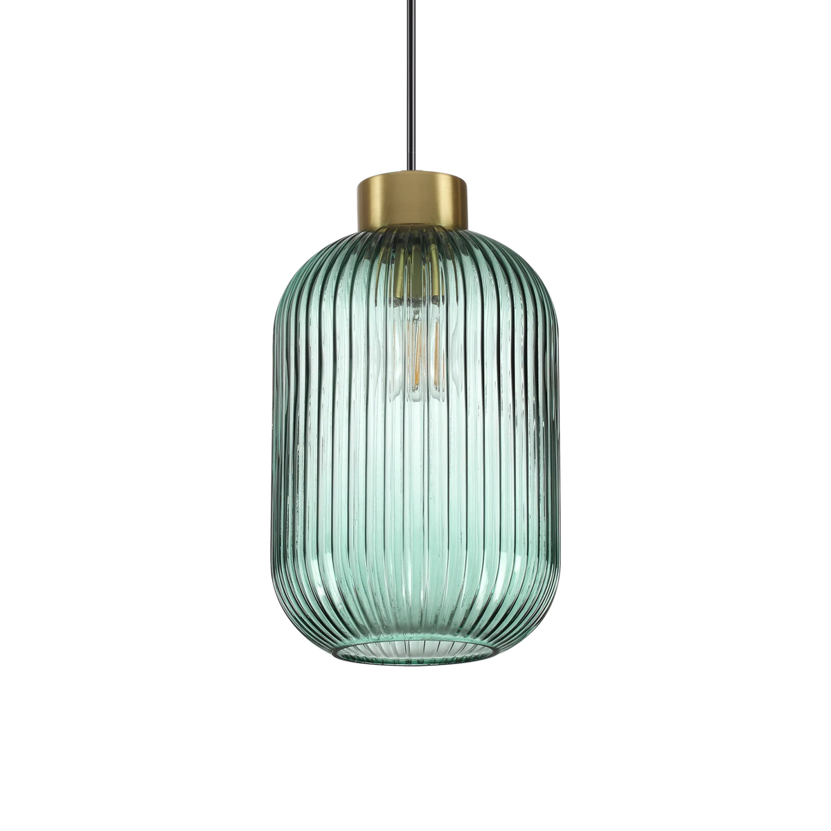 Suspensie MINT – sticlă art deco, gri sau verde - 237497