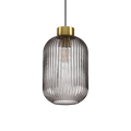 Suspensie MINT – sticlă art deco, gri sau verde - 237510