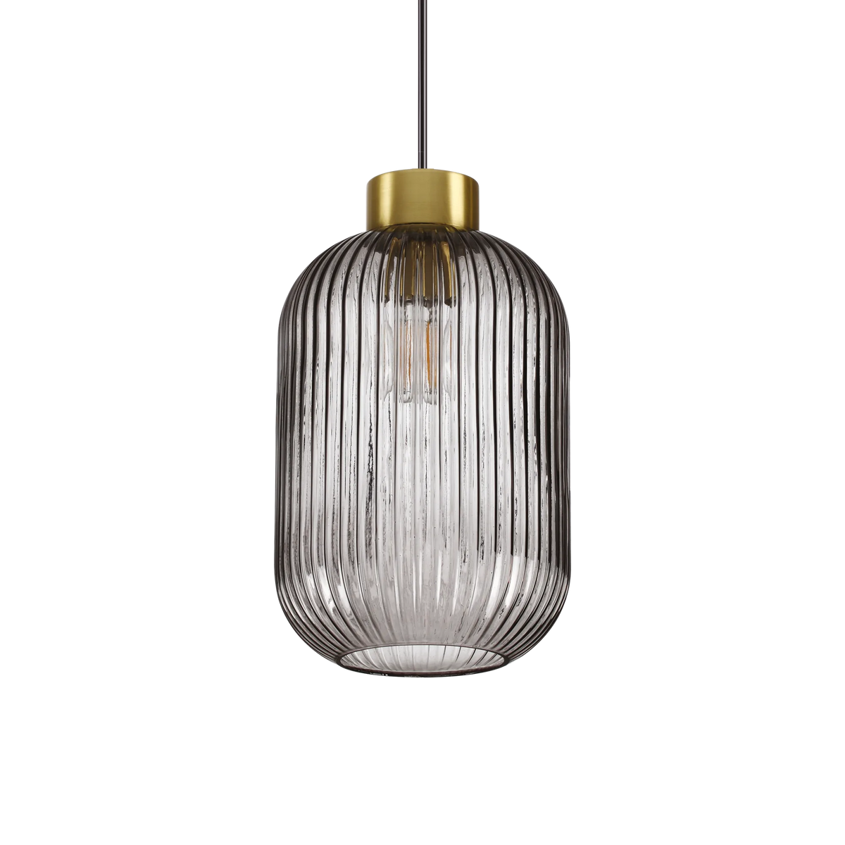 Suspensie MINT – sticlă art deco, gri sau verde - 237510