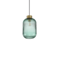Suspensie MINT – sticlă art deco, gri sau verde - 248554