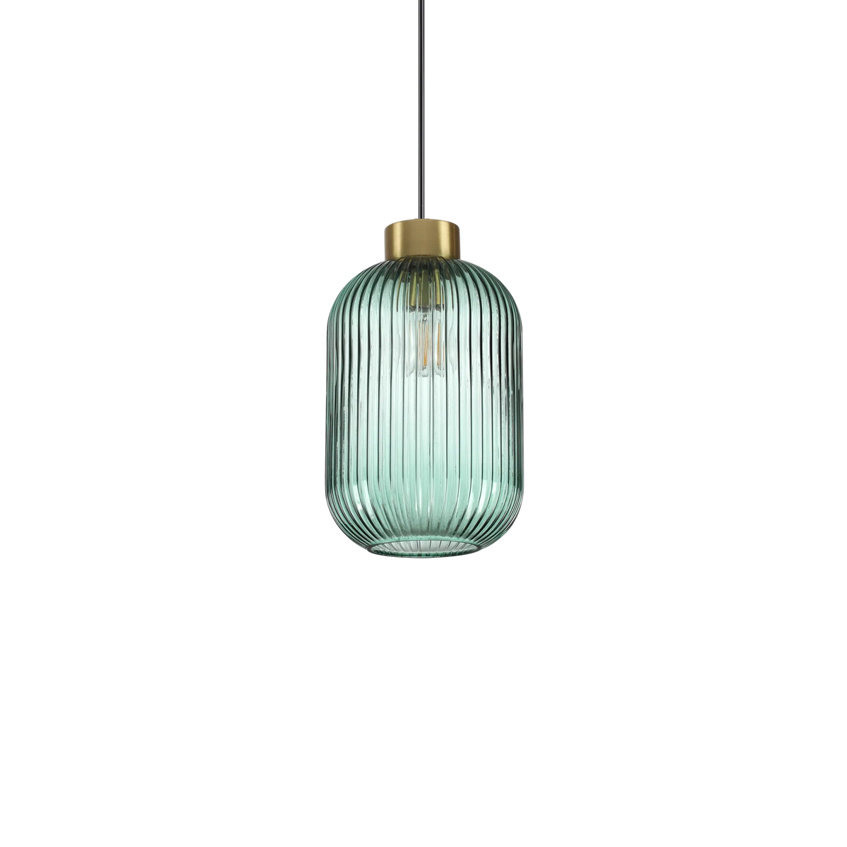 Suspensie MINT – sticlă art deco, gri sau verde - 248554