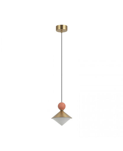 Pendul LED Alamă - Bej – Zambelis 25100