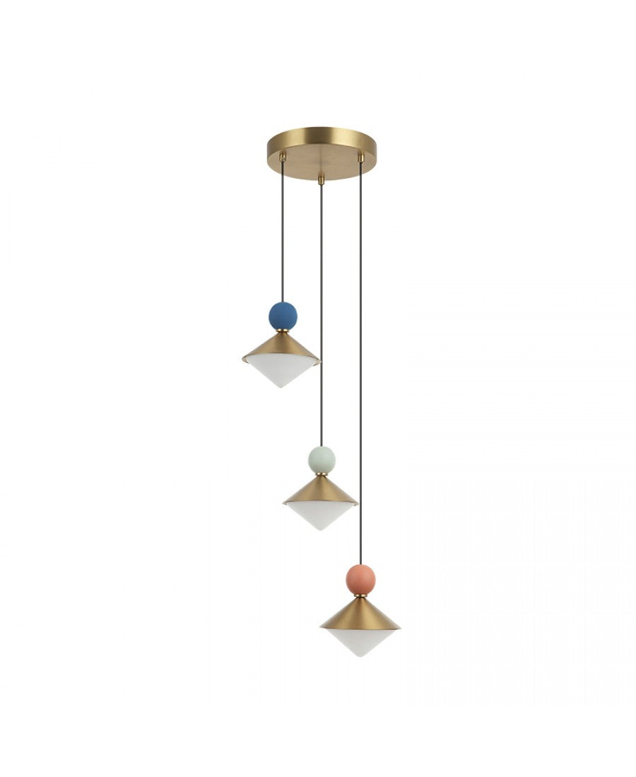 Lustră LED Albastru – Zambelis 25101