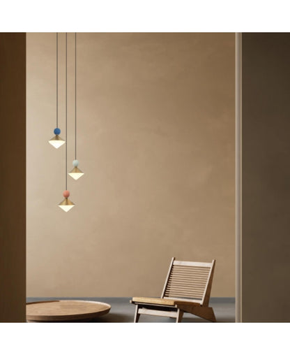 Lustră LED Albastru – Zambelis 25101