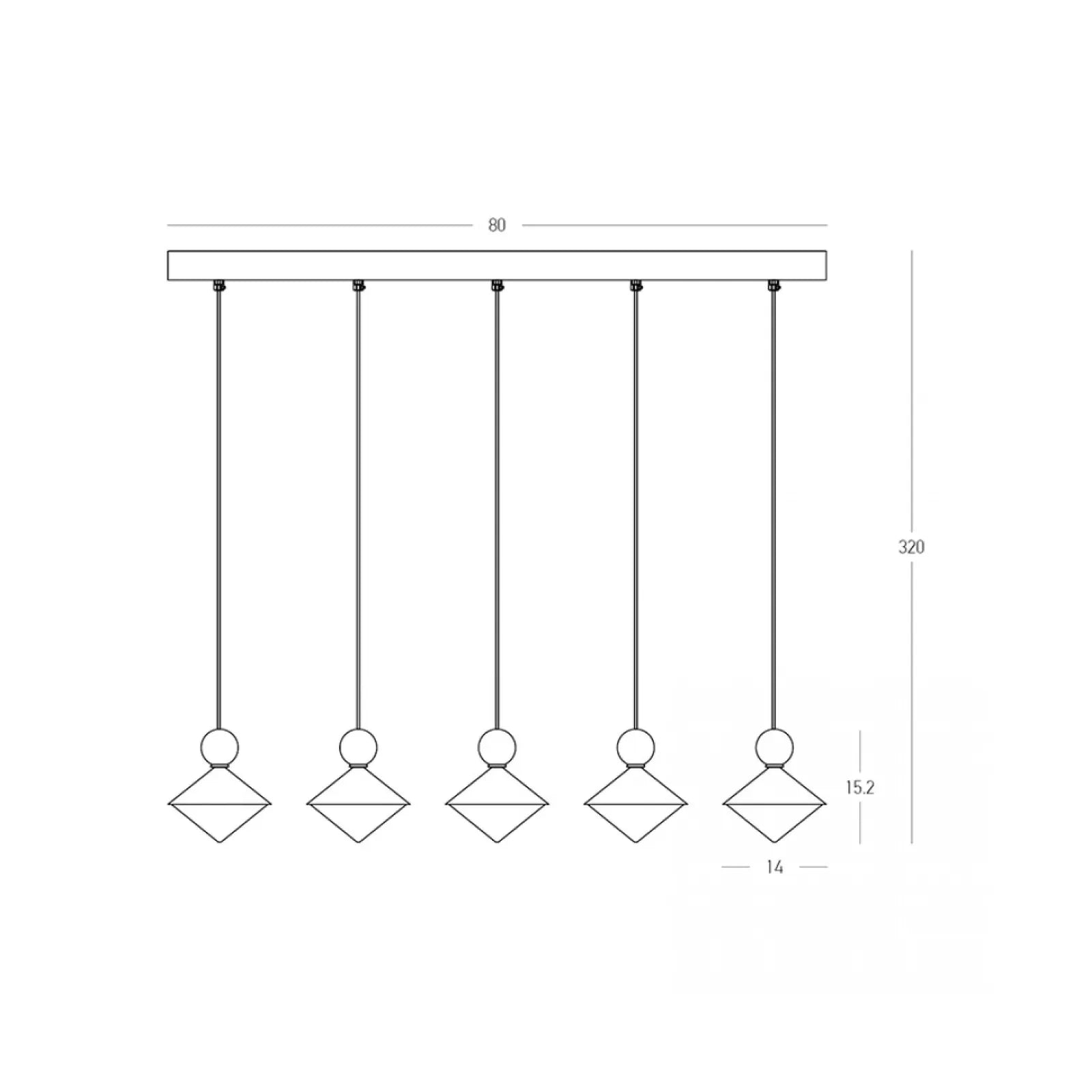 Lustră LED Albastru – Zambelis 25103
