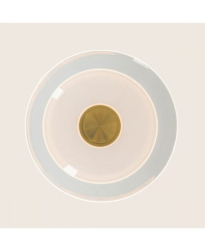 Pendul LED Sticlă Transparentă - Alamă – Zambelis 25141