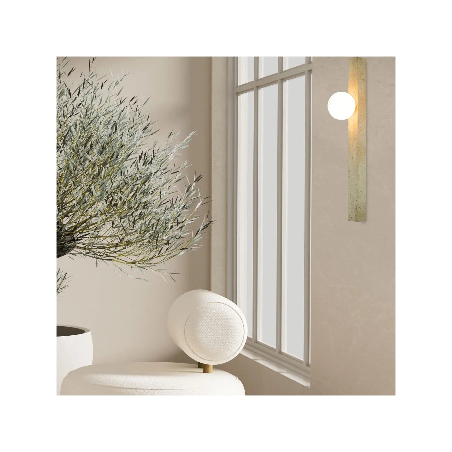 Aplică perete Piatră Naturală – Zambelis 25315