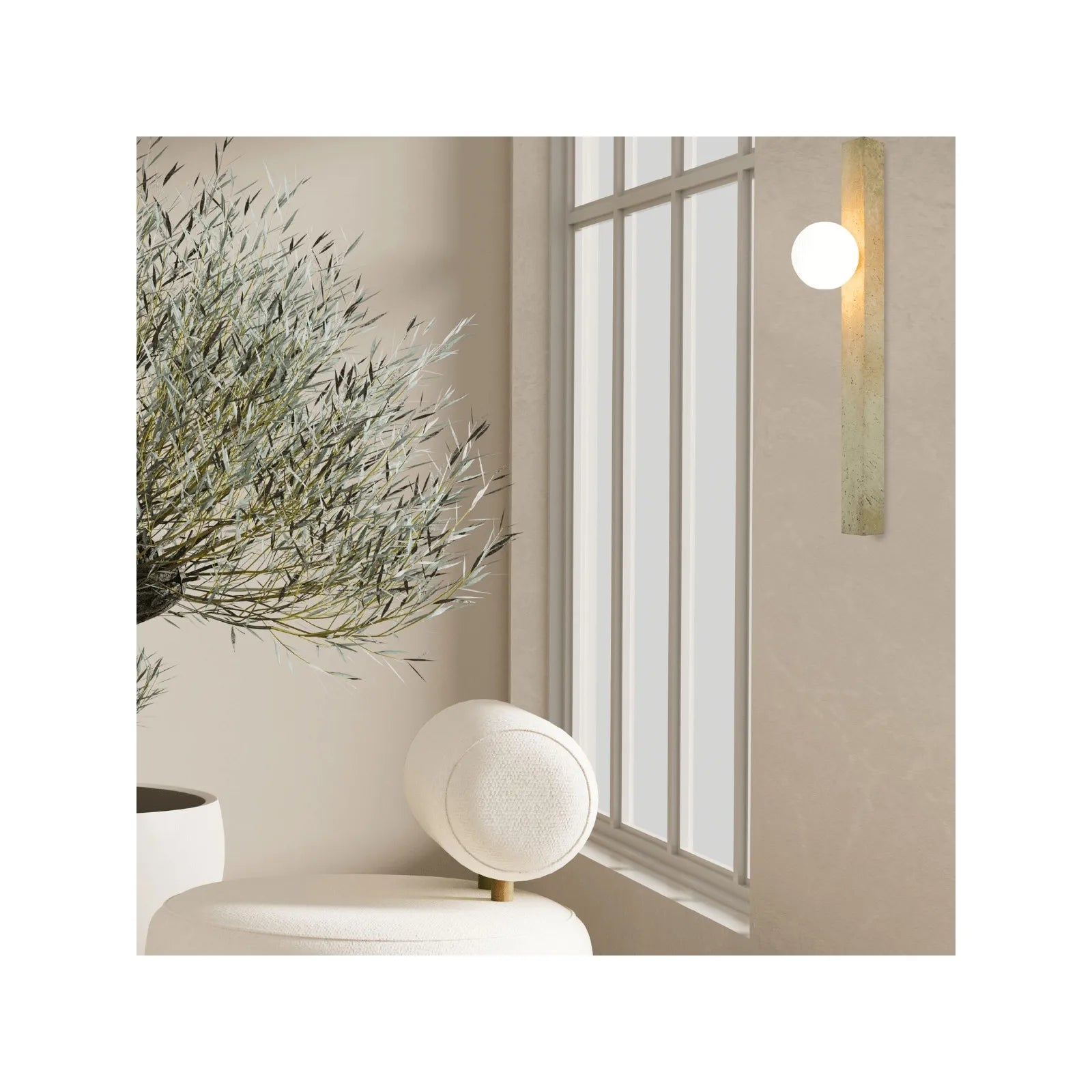 Aplică perete Piatră Naturală – Zambelis 25315