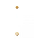 Pendul LED Piatră Naturală - Auriu – Zambelis 25336