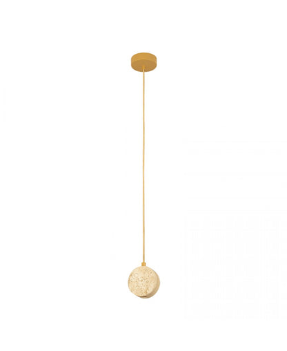 Pendul LED Piatră Naturală - Auriu – Zambelis 25336
