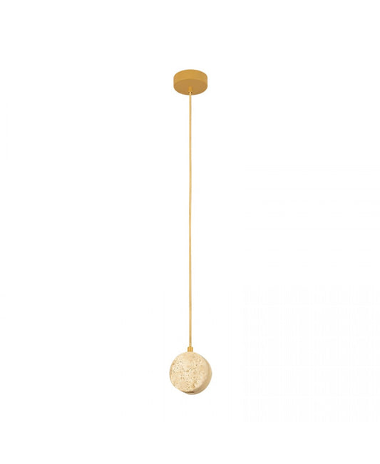 Pendul LED Piatră Naturală - Auriu – Zambelis 25336