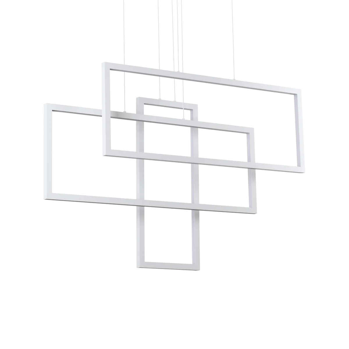 Suspensie FRAME – dreptunghi geometric, LED integrat - 253589