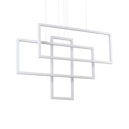 Suspensie FRAME – dreptunghi geometric, LED integrat - 253589
