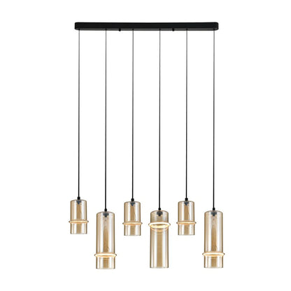 Lustră LED Negru Sablat - Șampanie – Zambelis 2536