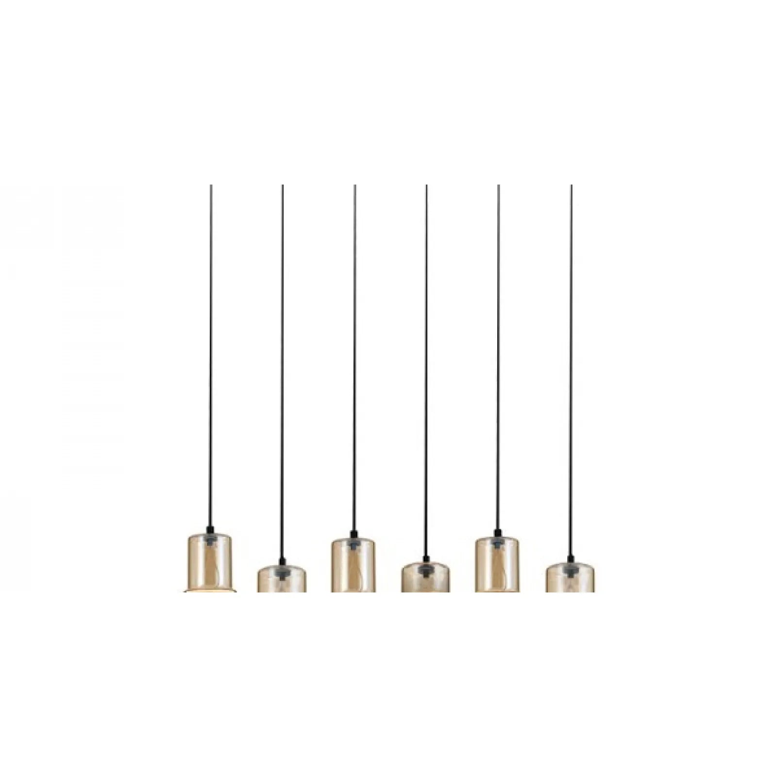 Lustră LED Negru Sablat - Șampanie – Zambelis 2536