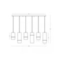 Lustră LED Negru Sablat - Șampanie – Zambelis 2536