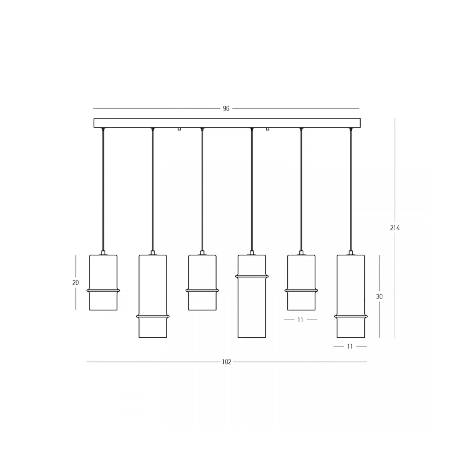 Lustră LED Negru Sablat - Șampanie – Zambelis 2536