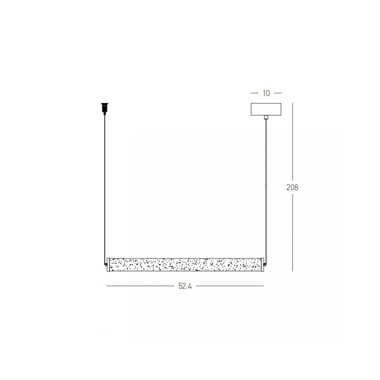 Lustră LED Negru Sablat – Zambelis 2538
