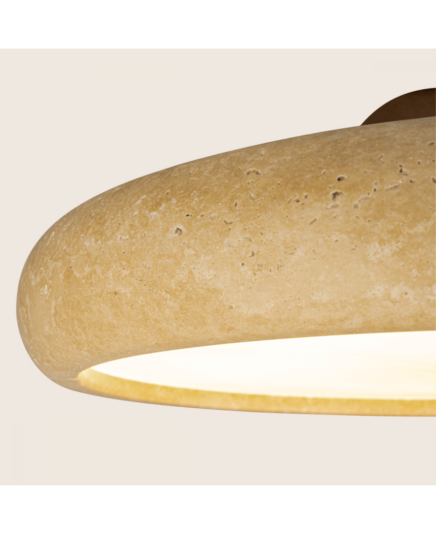 Pendul LED Piatră Naturală - Maro – Zambelis 25419
