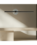 Lustră LED Sticlă Fumurie - Negru – Zambelis 25425
